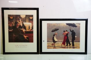 Jack Vettriano, Pair of Studio Framed Portland Gallery Prints titled ‘ Cocktails and Broken Hearts ‘