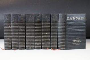 Oeuvres Completes du Marquis de Sade by D A F Sade. Eight volumes published in Paris au cercle du