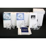 Three boxed Swarovski Crystal Society 'Fabulous Creatures' with certificates, to include 1996 -