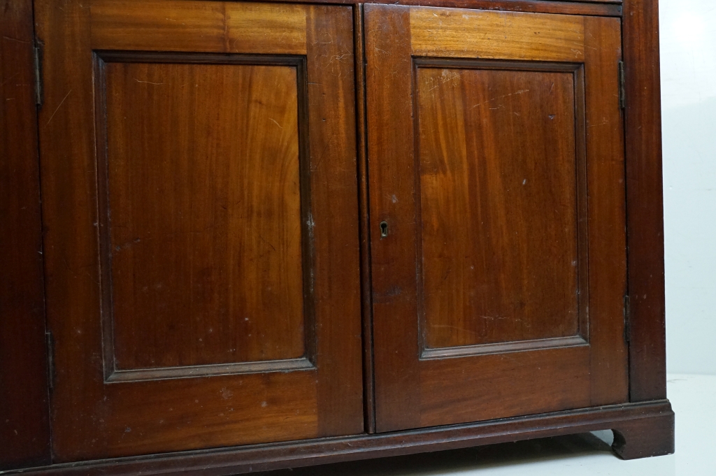 19th century Mahogany Side Cabinet with two drawers over two cupboard doors, 90cm long x 47cm deep x - Image 6 of 8