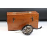 E.R. Watts & Son Ltd of London - A nautical compass with gimbal, no. 36933, housed in a wooden