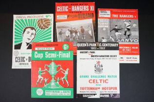 Football Programmes - Five programmes featuring Scottish teams and cup matches to include 1963 Cup