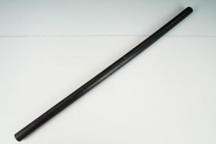 Late 19th / early 20th century ebony cylindrical rule, approx 24" long