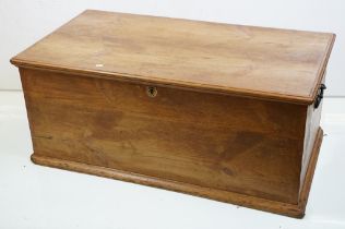 Victorian Large Waxed and Polished Blanket Box, 96cm wide x 41cm high