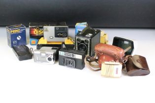Vintage cameras and accessories.