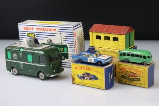 Three boxed Matchbox Series diecast models to include 55 Police Patrol Car and 2 x Moko Lesney (