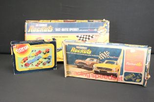 Boxed Corgi Junior 3024 Road Construction Gift Set (complete, diecast generally gd-vg, one model