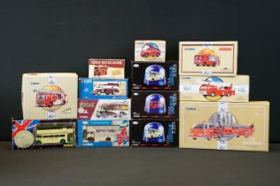 11 Boxed Corgi diecast models to include 3 x Nine Double Nine, 4 x Fire Service from Corgi, Hong