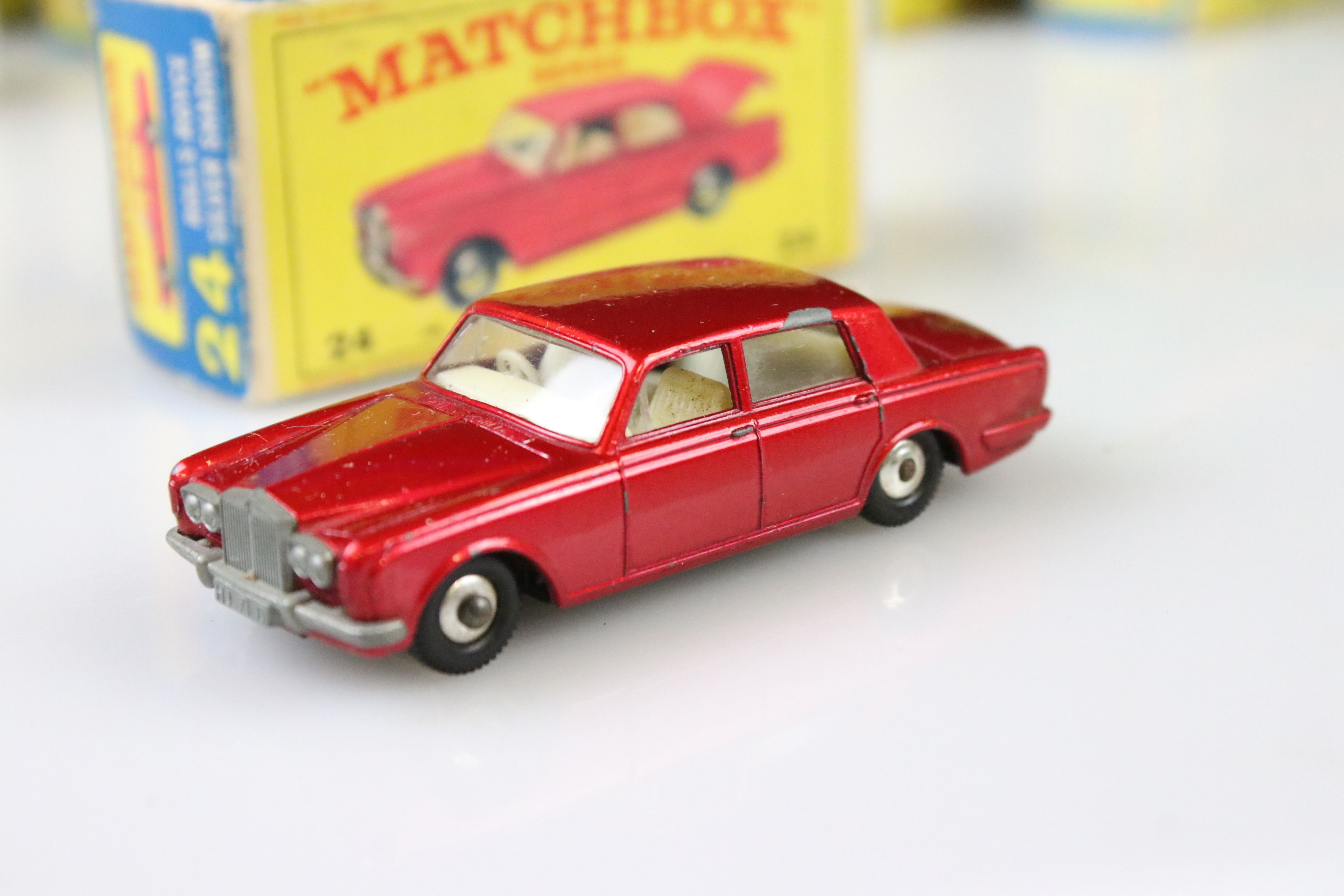 Nine boxed Matchbox 75 Series diecast models to include 18 Field Car, 19 Lotus Racing Car, 66 - Image 5 of 29