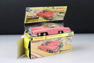 Boxed Dinky Thunderbirds 100 Lady Penelope's Fab 1 diecast model with both figures, no rocket or