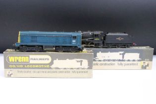 Two boxed Wrenn OO gauge locomotives to include W2224 2-8-0 BR Goods locomotive and W2230 Bo Bo