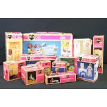 11 Boxed Pedigree play sets / accessory sets to include Sindy's Home (44543 - tatty box), Shower (