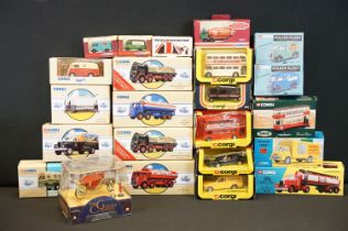 Collection of 23 boxed Corgi diecast models to include Corgi Classics Road Transport (98454,