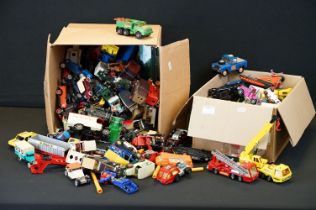 Large Quantity of diecast models to include Matchbox Series, Matchbox Superkings, Corgi Batmobile