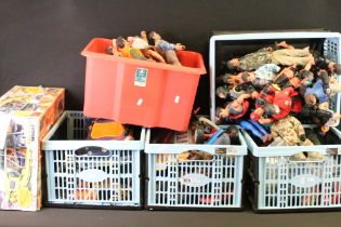Action Man - Large collection of Hasbro Action Man to include 45 figures, boxed Amazone Dinghy,