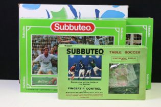 Subbuteo - Four boxed sets to include Euro 96, Continental Display Edition (grubby box), and two