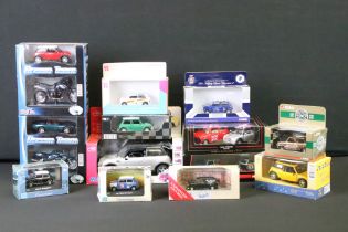 13 Boxed diecast, mini diecast models and sets to include Corgi Mini 7 CC99180, Corgi 24ct gold