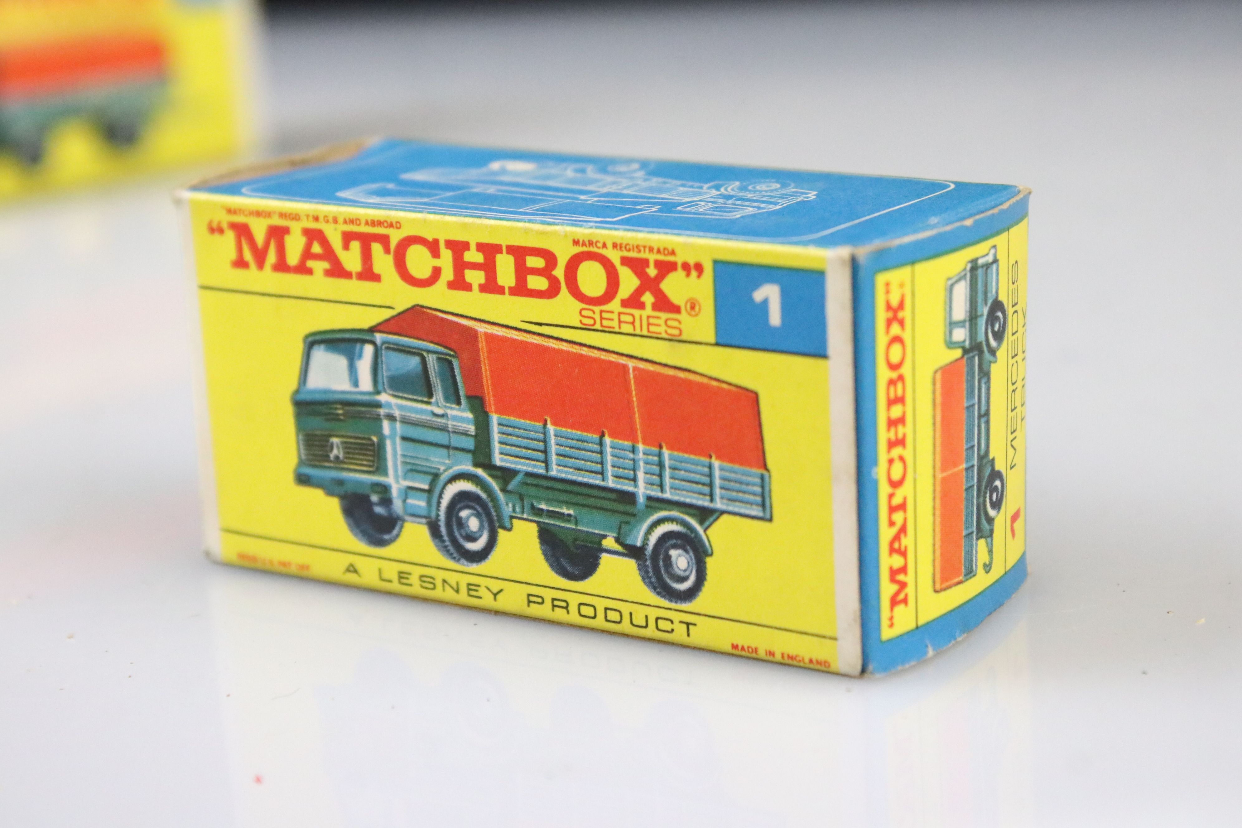 Nine boxed Matchbox Lesney 75 Series diecast models to include 1 Mercedes Truck, 42 Iron Fairy - Image 20 of 26