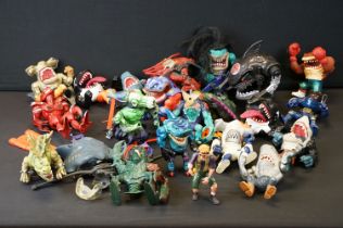 Street Sharks - Collection of 21 Street Wise Street Sharks figures to include Moby Lick 2 x, Evil