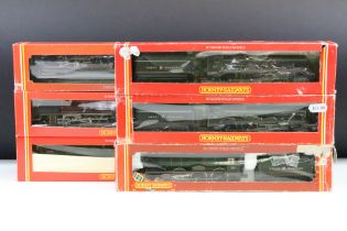 Six boxed Hornby OO gauge locomotives to include R329 BR 4-6-2 Loco William Shakespeare, R577 BR 4-