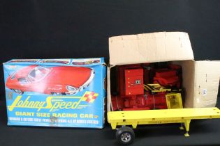 Boxed Triang 'Johnny Speed' Giant Size Racing Car, battery operated (windscreen detached & showing