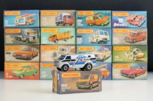 Ex Shop Stock - 17 Boxed Matchbox 75 Series / Superfast diecast models to include 66 Tyrone Malone