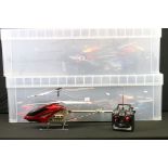 Radio Control - A collection of ten R/C helicopters to include Vehi-Cross Grand, Scud Model