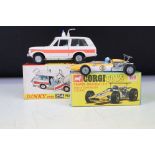 Two boxed diecast models to include Corgi 159 Cooper Maserati F1 in yellow with instructions (