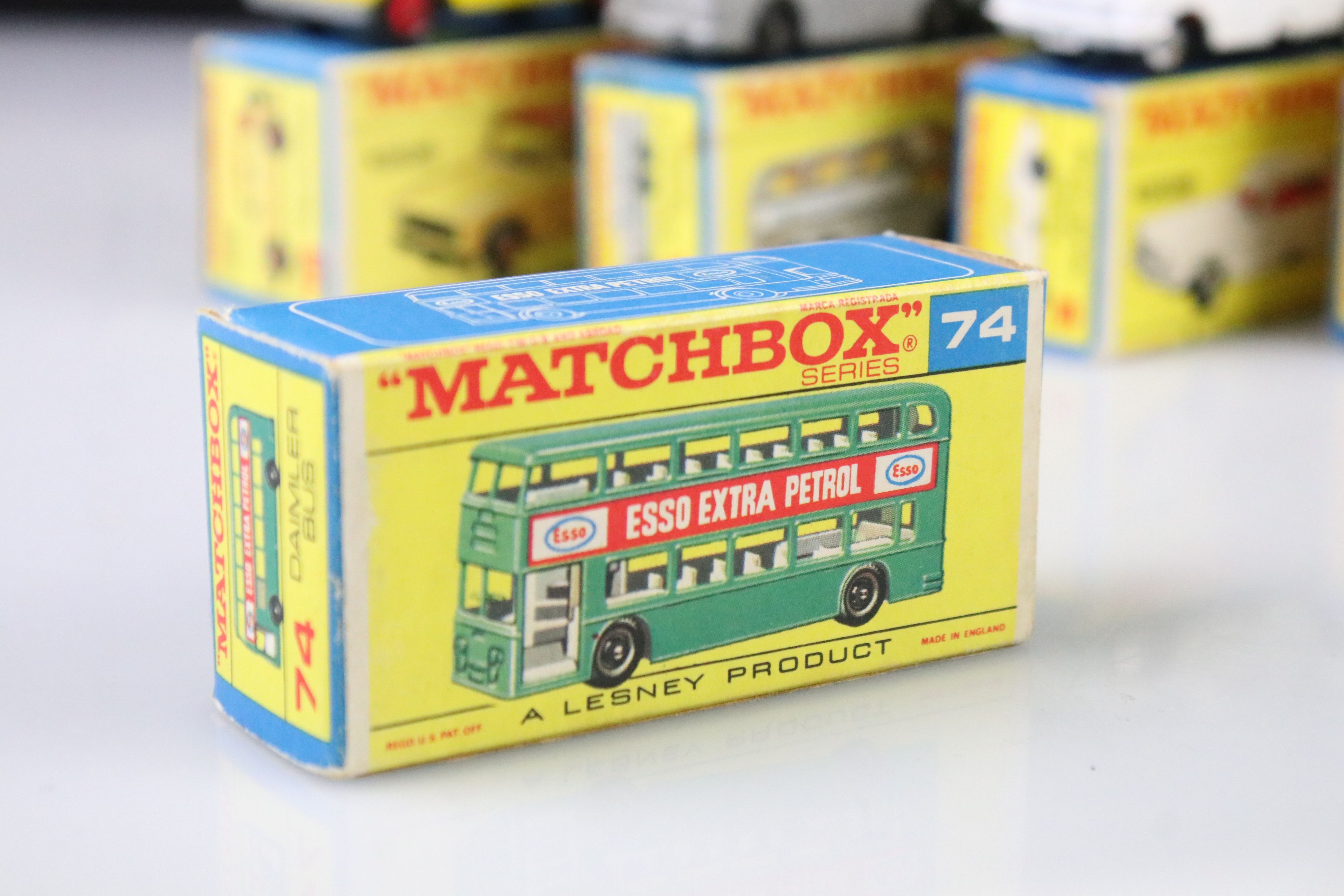 Nine boxed Matchbox 75 Series diecast models to include 18 Field Car, 19 Lotus Racing Car, 66 - Image 16 of 29