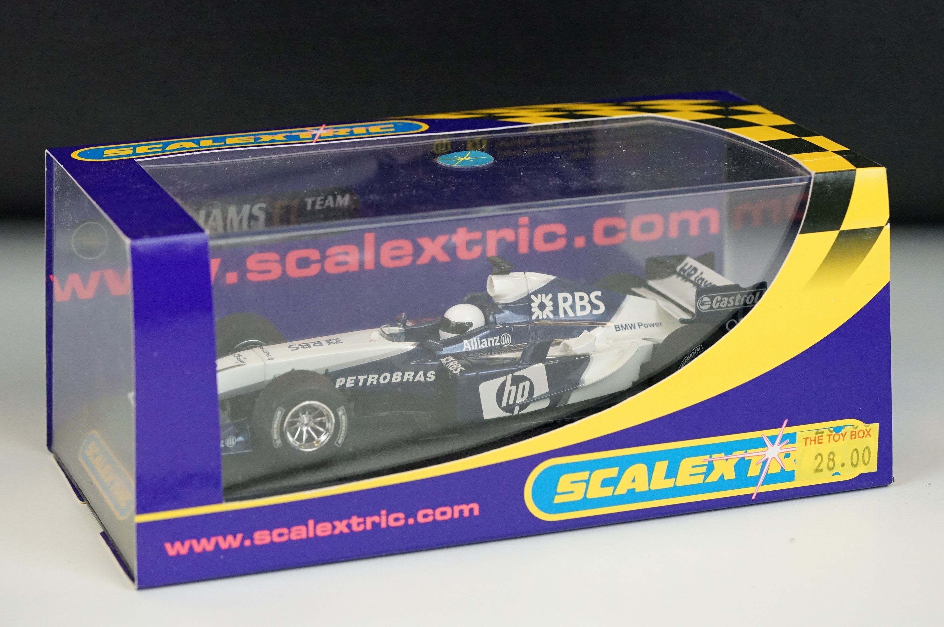 Five boxed / cased Scalextric slot cars to include C2667 McLaren Mercedes F1 MP4 16 No 10, C2677 - Image 2 of 11