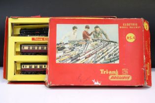 Collection of Triang OO gauge model railway contained within 2 x boxed sets to include 2 x