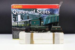 Hornby OO Gauge Queen of Scots part electric train set containing locomotive and coaches (no track