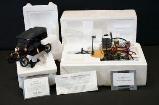 Two boxed Franklin Mint diecast models to include The 1886 Benz Patent Motorwagen and 1913 Ford