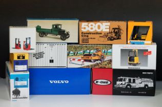 11 Boxed Conrad 1/43-50 construction and commercial diecast models to include 2933 580E Construction