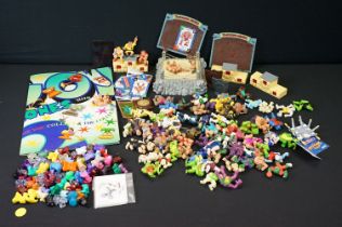 Collection of approximately 80 Monster In My Pocket figures, a Monster In My Pocket Boxing Ring