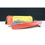 Boxed Hornby Speed Boat Model 5 - R.A.F. Range Safety Launch '1640', clockwork (some detached