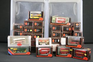 34 Boxed EFE Exclusive First Editions diecast model buses, diecast ex, boxes gd-vg overall