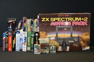 Retro Gaming - A boxed Sinclair ZX Spectrum +2 Action Pack (complete with console, joystick, gun &