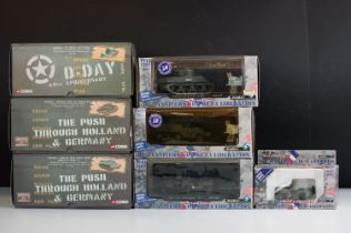 Seven boxed military diecast models to include 3 x Corgi featuring 2 x The Push Through Holland &