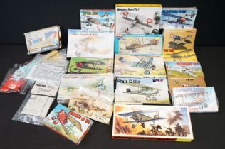 16 Boxed & unbuilt plastic model plane kits, mostly 1:72 scale, to include Esci, Novo, Eastern