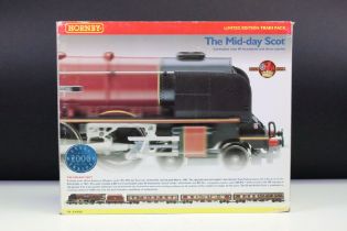 Boxed ltd edn Hornby OO gauge R2078 The Mid-day Scot Train Pack complete with Coronation Class 8P