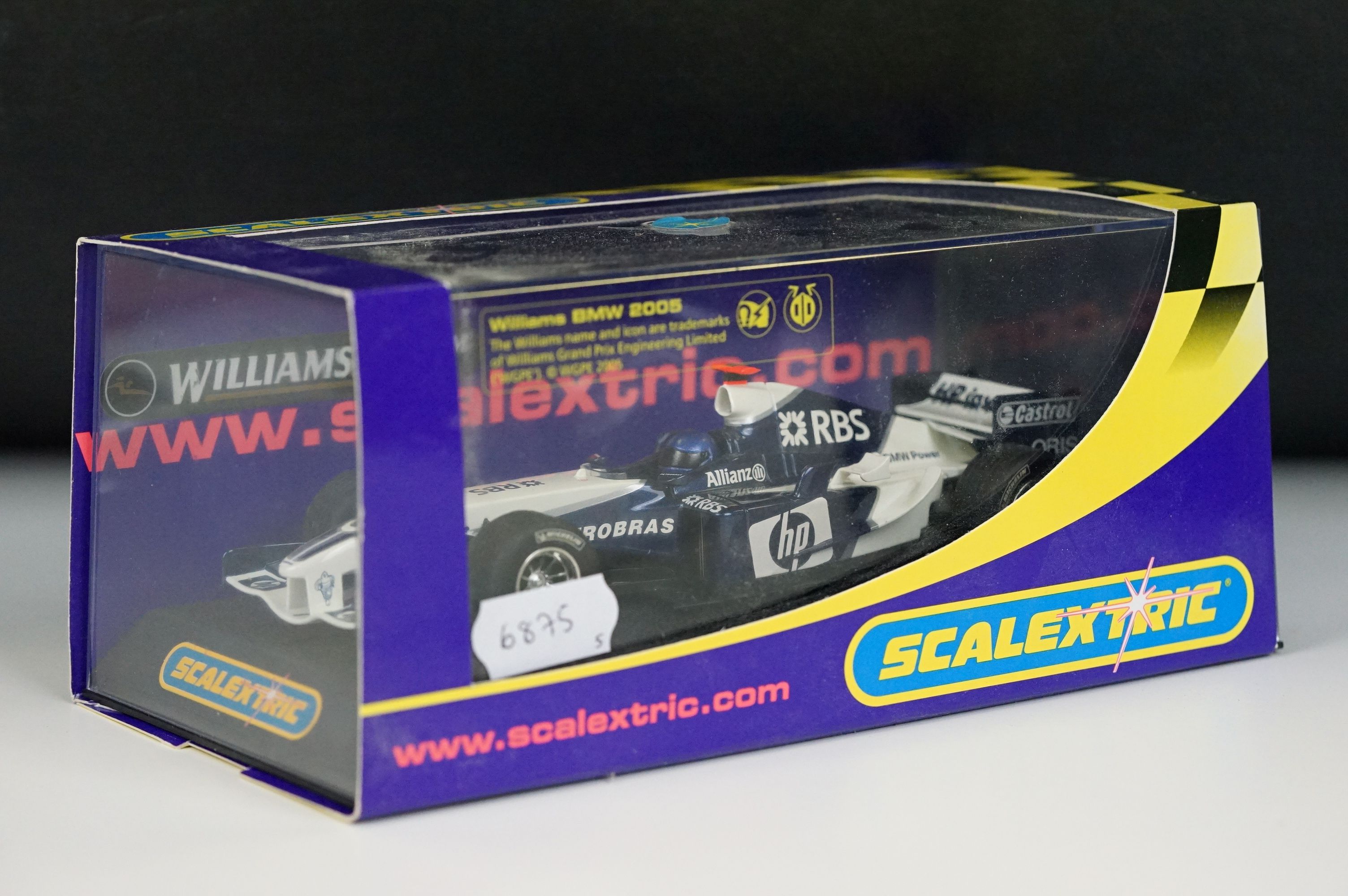 Five boxed / cased Scalextric slot cars to include C2667 McLaren Mercedes F1 MP4 16 No 10, C2677 - Image 4 of 11