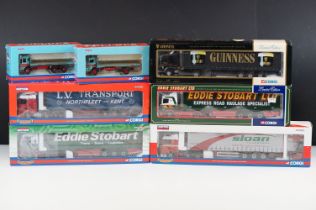 Seven boxed Corgi ltd edn Hauliers Of Renown 1/50 diecast models to include CC13421 Sloan Transport,