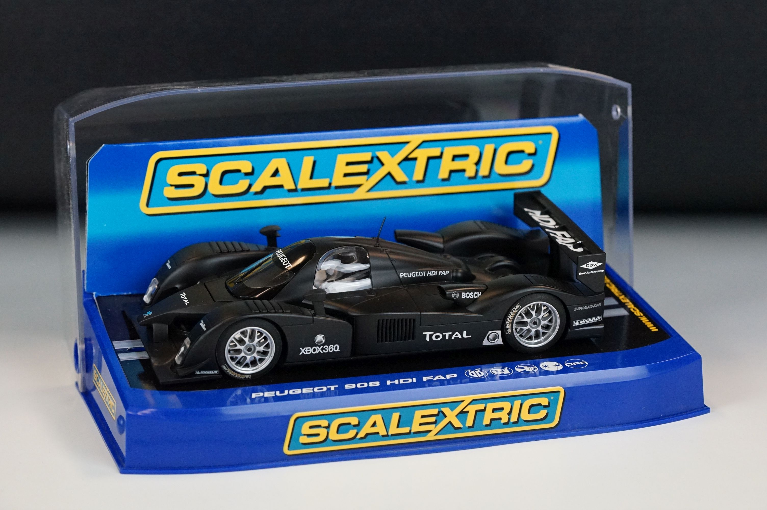 Six cased Scalextric slot cars to include C3080 Ferrari F430 GT2 Krohn Racing ,C2644D Aston Martin - Image 6 of 13