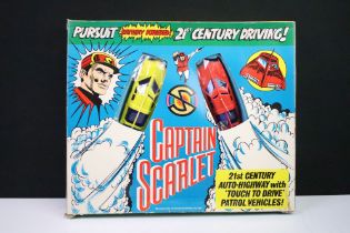 Boxed Triang Captain Scarlet 21st Century Auto-Highway Pursuit battery-operated set, circa 1960s,