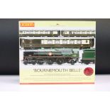 Boxed Hornby OO gauge R2300 Bournemouth Belle Train Pack, complete with BR 4-6-2 New Zealand Line