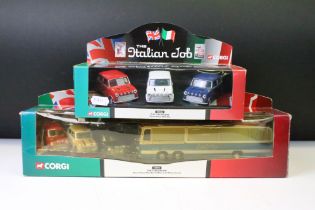 Two boxed Corgi The Italian Job diecast model sets to include 05506 Three Piece Mini Set and 36502