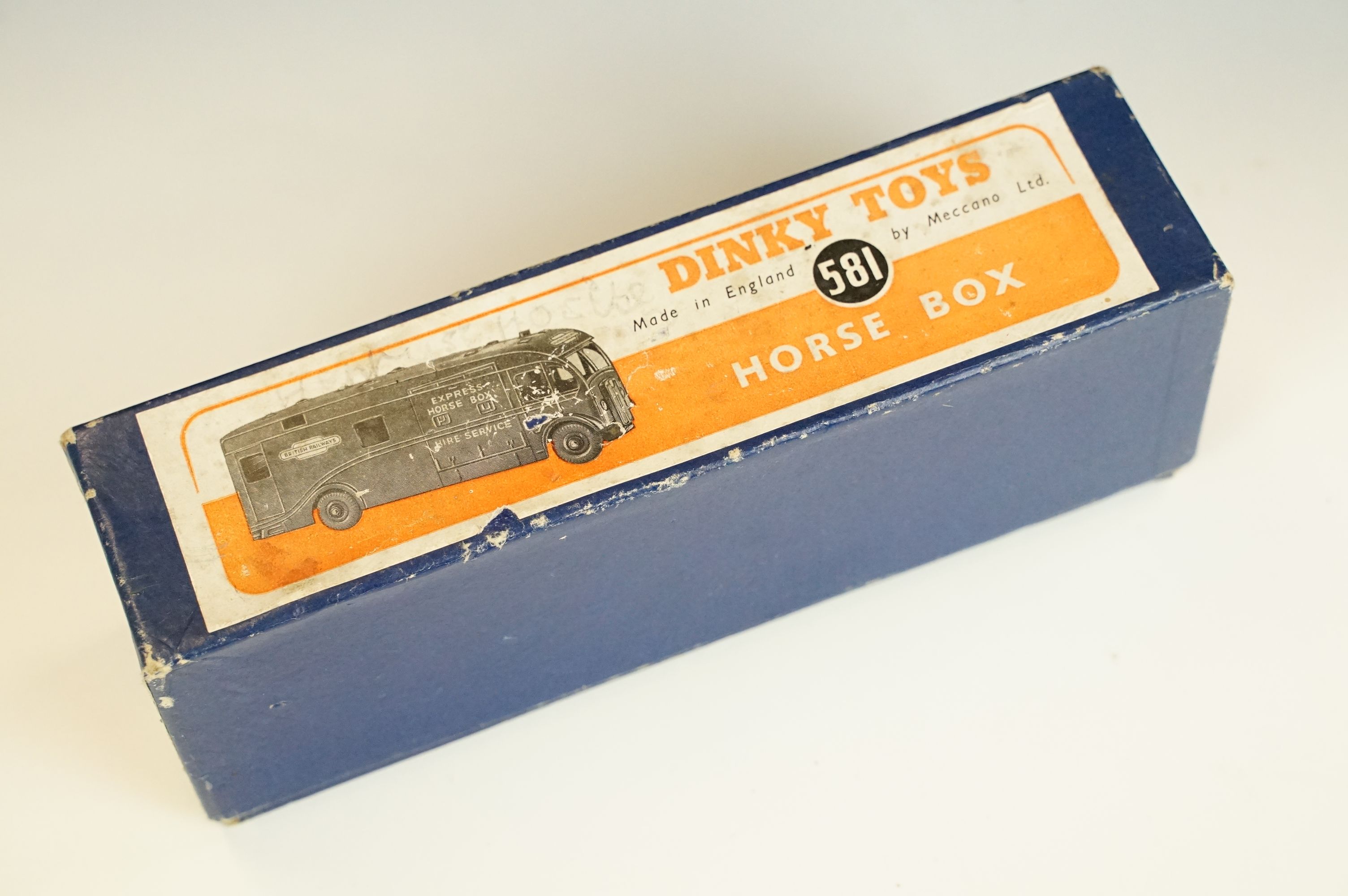 10 Mid 20th C play worn diecast models to include a boxed Dinky 581 Horse Box, Corgi Marlin - Image 14 of 16