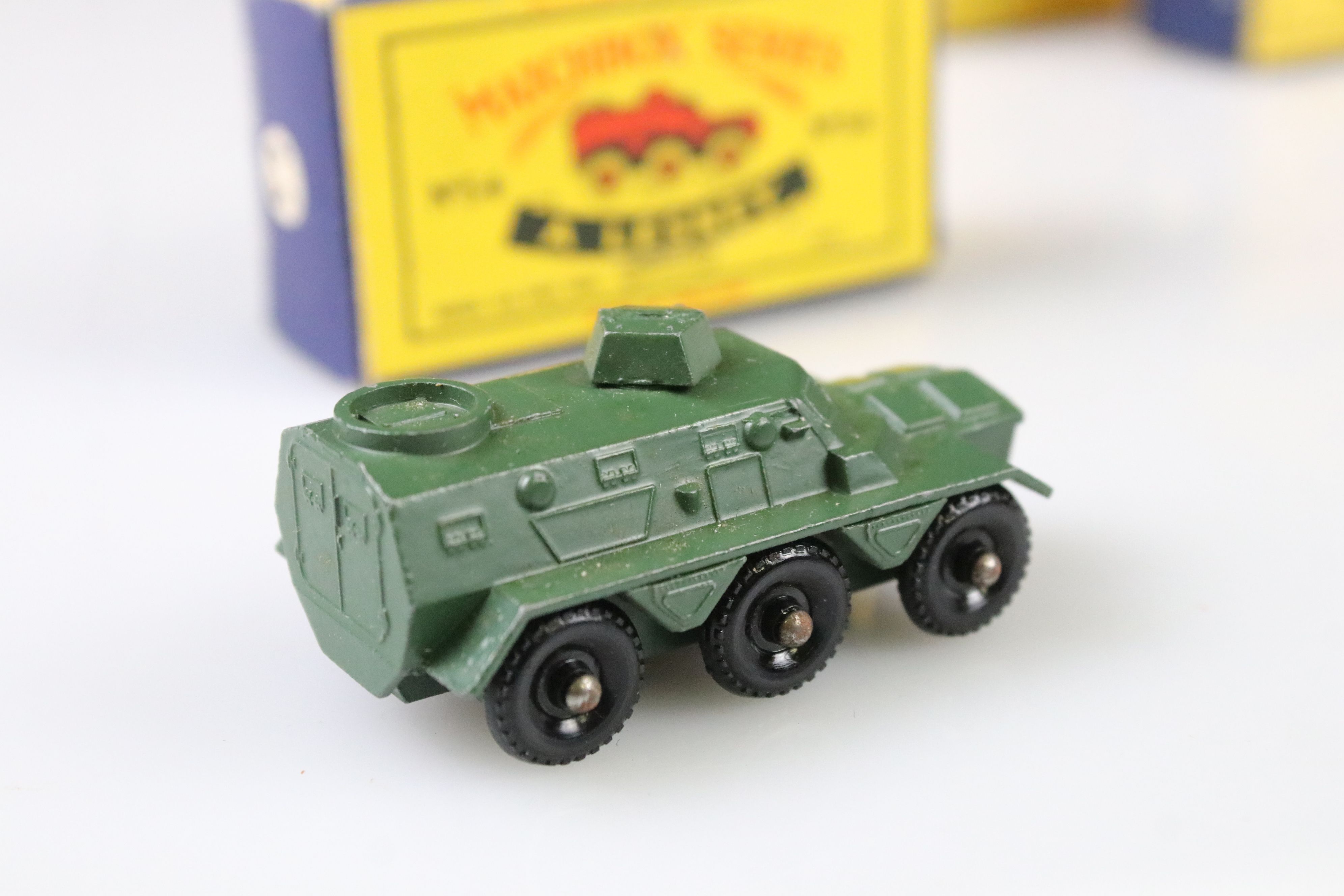 10 Boxed Matchbox Lesney 75 Series diecast models to include 1 Diesel Road Roller, 49 Army Half - Image 21 of 26