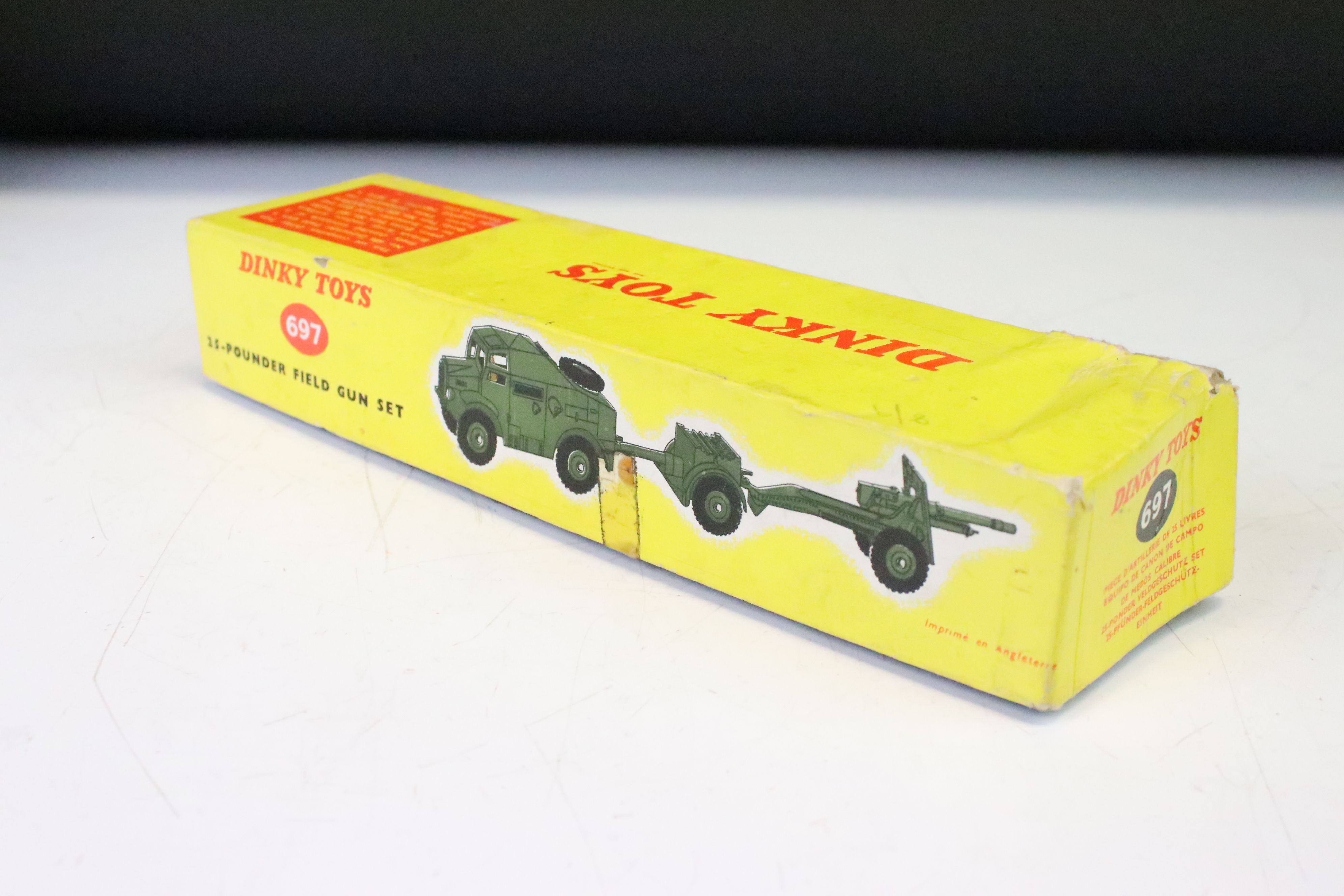 Three boxed Dinky military diecast models to include 697 25-Pounder Field Gun Set, 660 Tank - Image 5 of 13